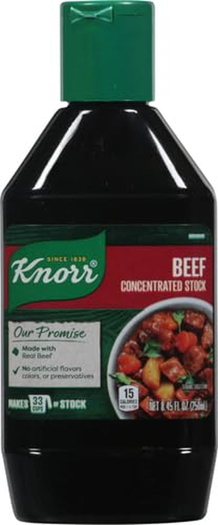 Concentrated Stock for a Flavorful and Aromatic Beef Stock Beef Gluten Free and No Artificial Flavors, Colors or Preservatives 8.45 Fl Oz