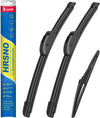 3 wipers Replacement for 2003-2008 Pontiac Vibe Windshield Wipers