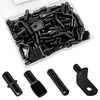 104Pcs Shelf Pins Kit,4 Styles Nickel Plated Shelf Support Pegs,Bookshelf Pegs for Shelves,Cabinet Shelf Bracket Pegs Shelf Pins Holders for Kitchen Furniture & Closet ( 5mm & 1/4inch )