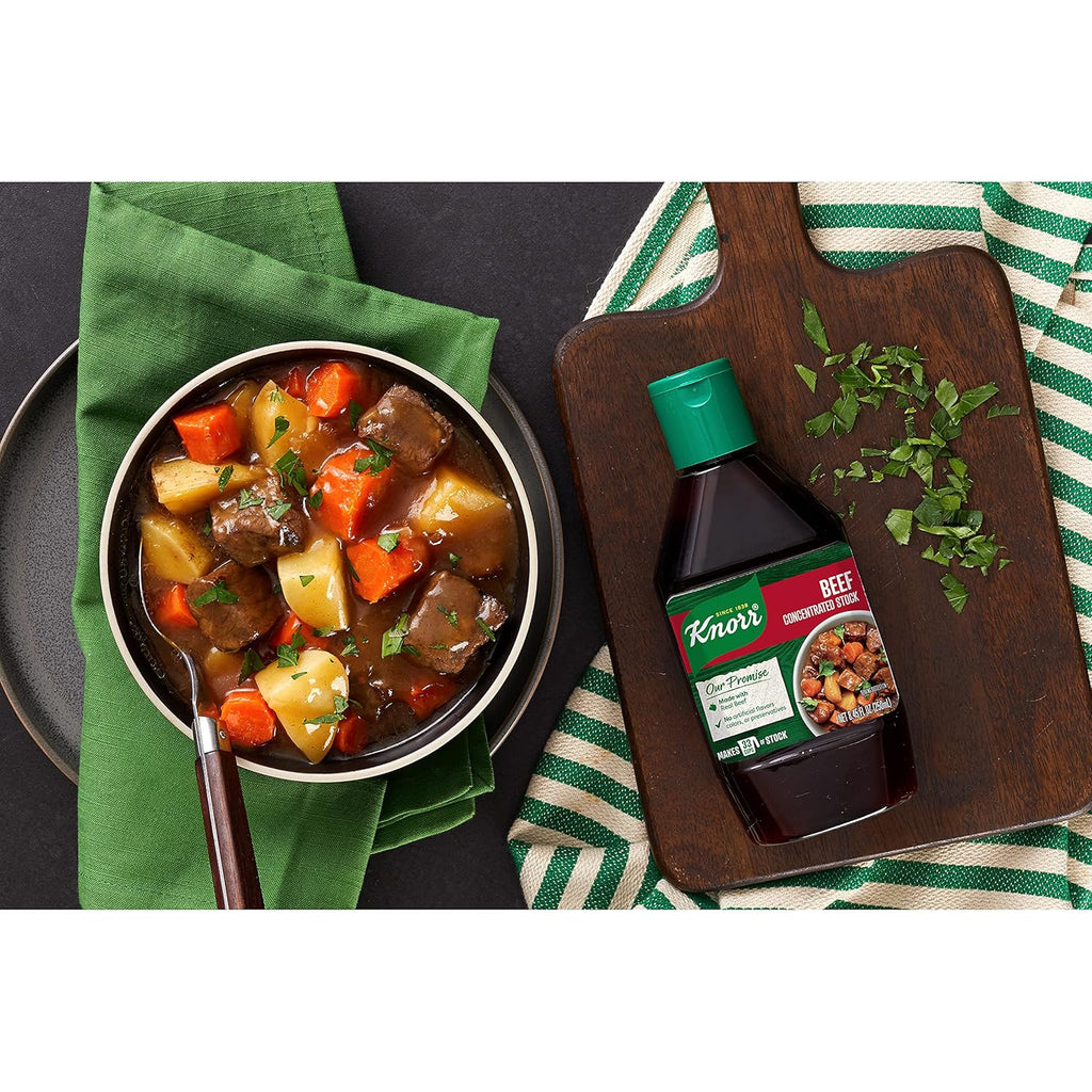 Concentrated Stock for a Flavorful and Aromatic Beef Stock Beef Gluten Free and No Artificial Flavors, Colors or Preservatives 8.45 Fl Oz
