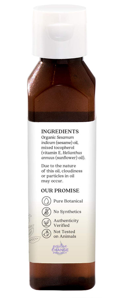 Aura Cacia Certified Organic Sesame Skin Care Oil