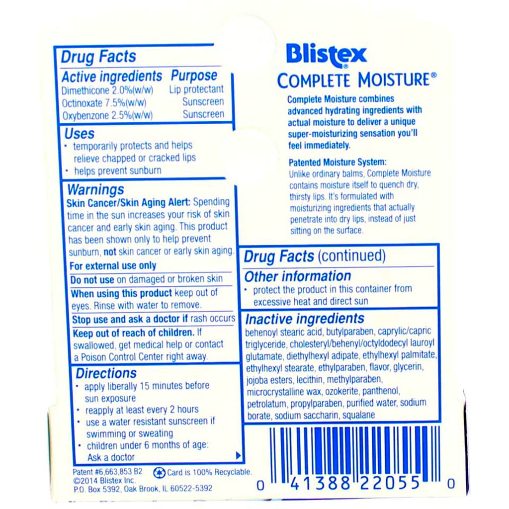 Blistex Complete Moisture Lip Balm